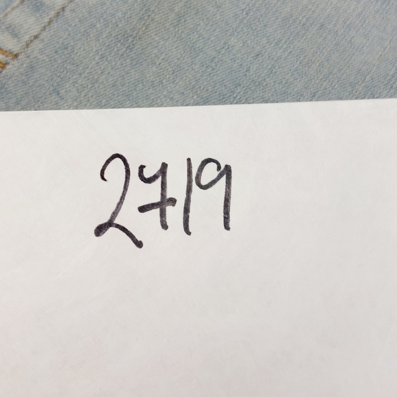 Aero Super High Rise Button Fly Distressed Stretch Denim Shorts P2719 - Picture 8 of 8